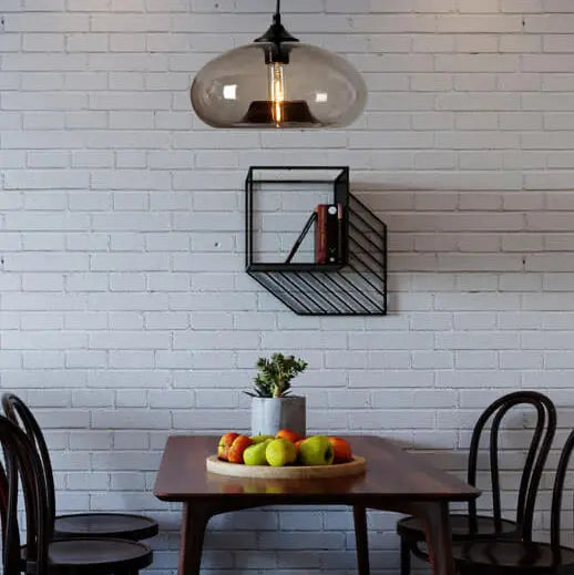 Creative Colored Glass Oval 1-light Pendant Light Lumendat