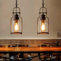 Industrial Vintage Iron Glass Jar 1-light Pendant Light modern luxury lighting fixture