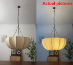 French Traditional Petal Fabric Chandelier – 3/5-light for Dining Room Lumendat