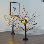 Red Fruits Pine Tree Light Small LED Battery Decoration Table Lamp Lumendat