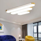 Modern Minimalist Rectangular Ring LED Flush Mount Ceiling Light BulbSquare