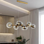 Modern Glass Magic Bean 8-light LED Chandelier BulbSquare