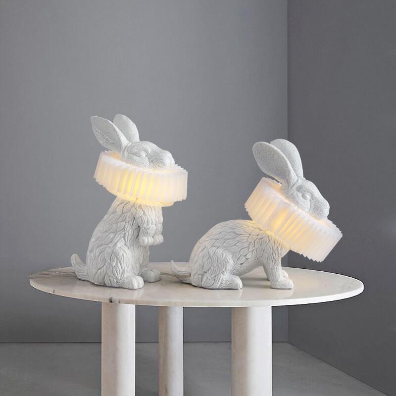 Modern Creative Resin Rabbit LED 1-Light Table Lamp Lumendat