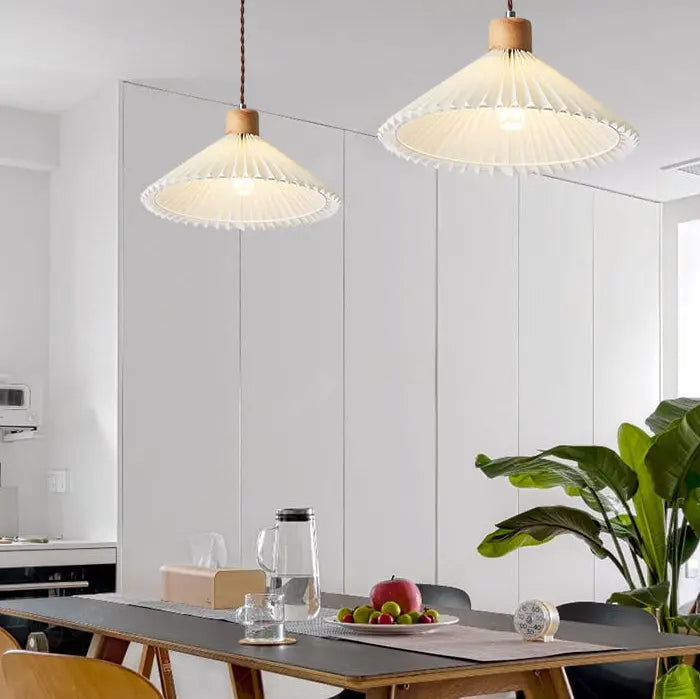 Nordic Minimalist Pleated Shade 1-light Pendant Light Lumendat