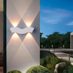 Modern Aluminum Wave LED Waterproof Outdoor Wall Sconce Lamp Lumendat