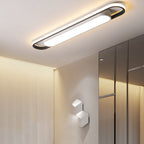 Nordic Minimalist Long Bar Ring LED Flush Mount Ceiling Light Lumendat