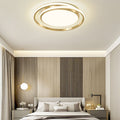 Modern Light Luxury Golden Circle LED Flush Mount Ceiling Light Lumendat