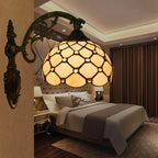 Tiffany European Half Round Glass 1-Light Wall Sconce Lamp