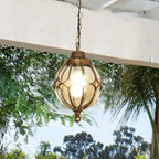 European Retro Spherical 1-light Outdoor Waterproof Pendant Light modern luxury lighting fixture