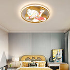 Lumendat Creative Cartoon Ultraman Round LED Flush Mount Ceiling Light Lumendat
