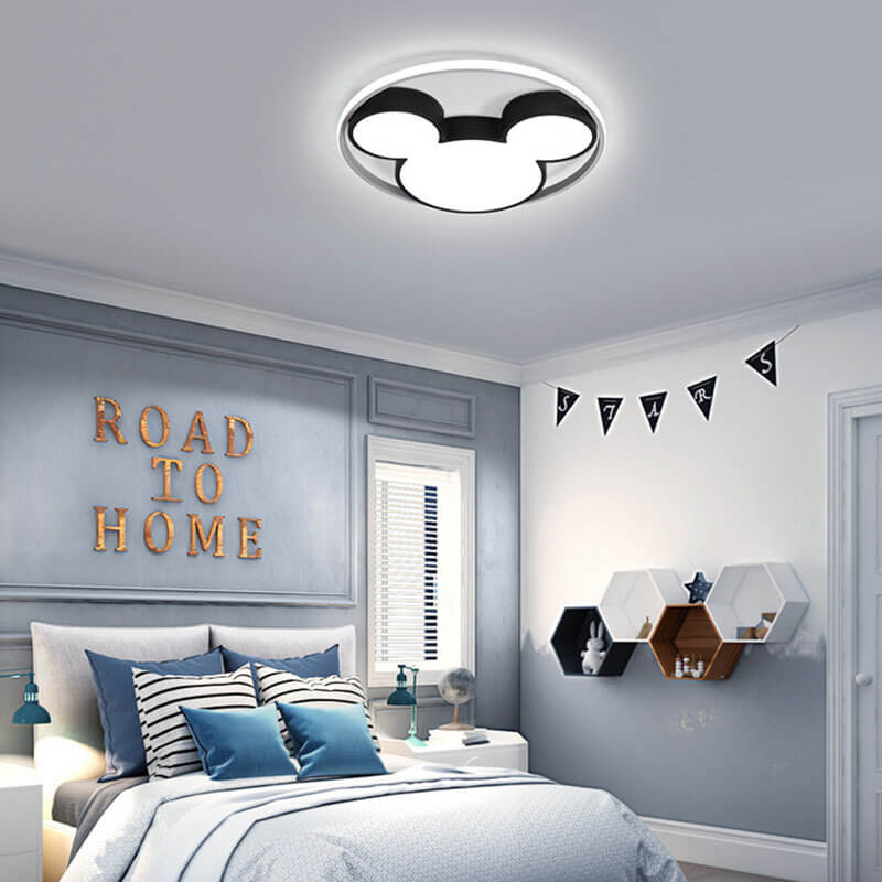 Lumendat Cartoon Mouse LED Flush Mount Ceiling Light Lumendat