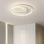 Nordic Minimalist Double Circle LED Flush Mount Ceiling Light Lumendat