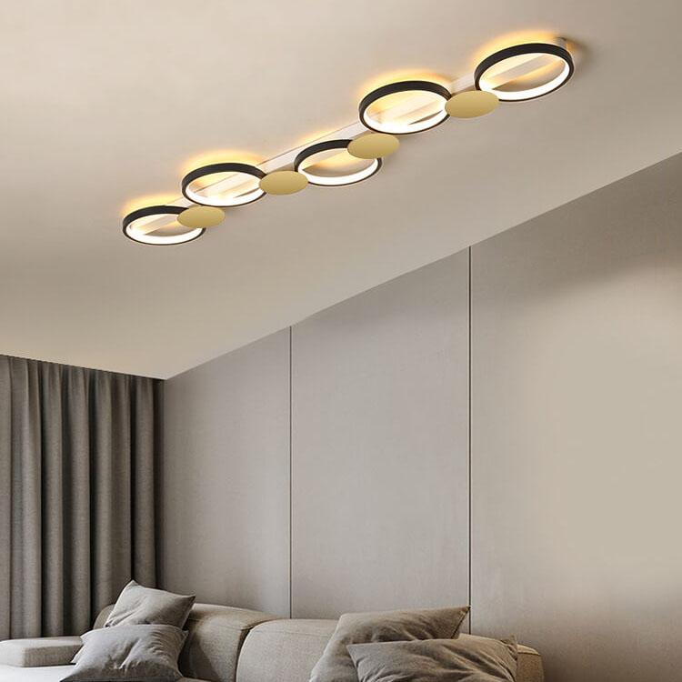 Modern Circle LED 3/4/5 Light LED Flush Mount Track Light Lumendat