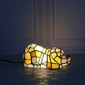 Tiffany Creative Cats /Dogs Stained Glass 1-Light Night Light Table Lamp Lumendat