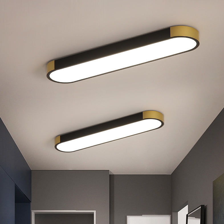 Modern Minimalist Rectangular Ring LED Flush Mount Ceiling Light BulbSquare