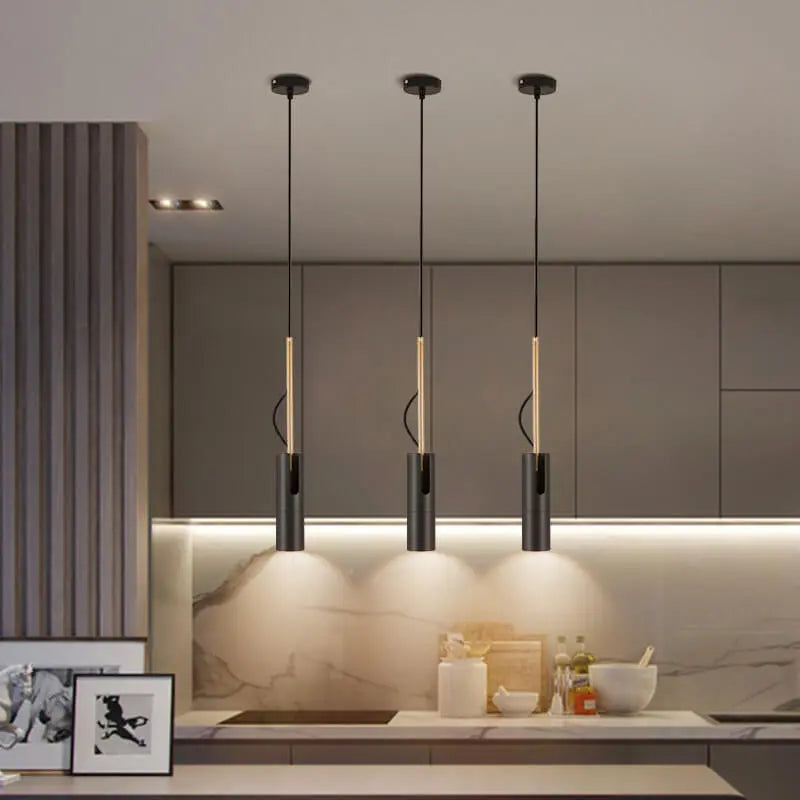 Modern Minimalist Gold 1-light LED Spotlight Pendant Light Lumendat