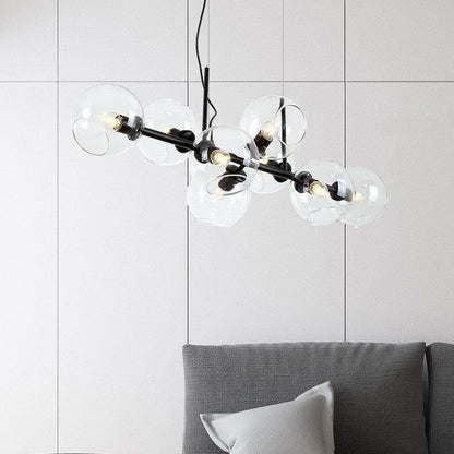 Modern Glass Magic Bean 8-light LED Chandelier