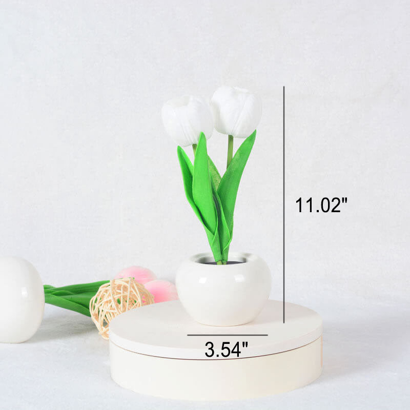 Modern Creative Simulation Tulip Peony LED Night Light Table Lamp Lumendat