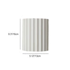 Contemporary Scandinavian Resin Half Column 2-Light Wall Sconce Lamp For Hallway