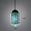 Modern Creative 3d Stained Fireworks Glass Jar 1-light Pendant Light Lumendat