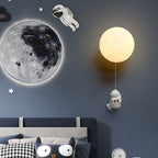 Creative Moon Astronaut 1-Light LED Wall Sconce Lamp