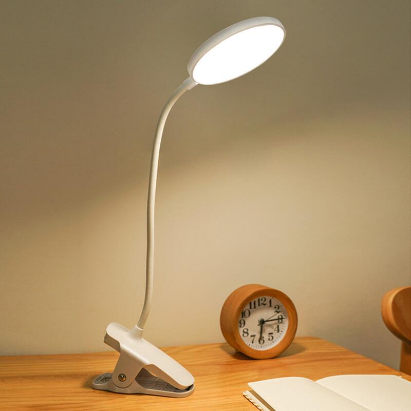 Simple LED Clip Desk Lamp Rechargeable Eye Protection Night Light Lumendat
