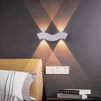Modern Aluminum Wave LED Waterproof Outdoor Wall Sconce Lamp Lumendat
