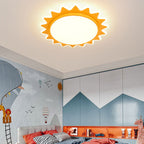 Creative Cartoon Sun Shaped LED Flush Mount Ceiling Light Lumendat