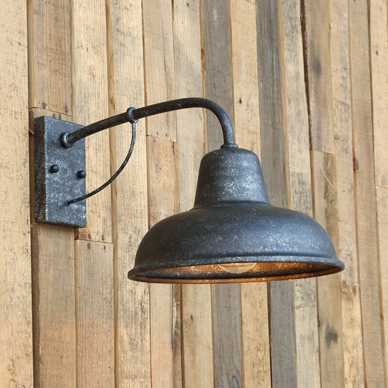 Vintage Iron Barn Waterproof Outdoor 1-Light Wall Sconce Lamp Lumendat