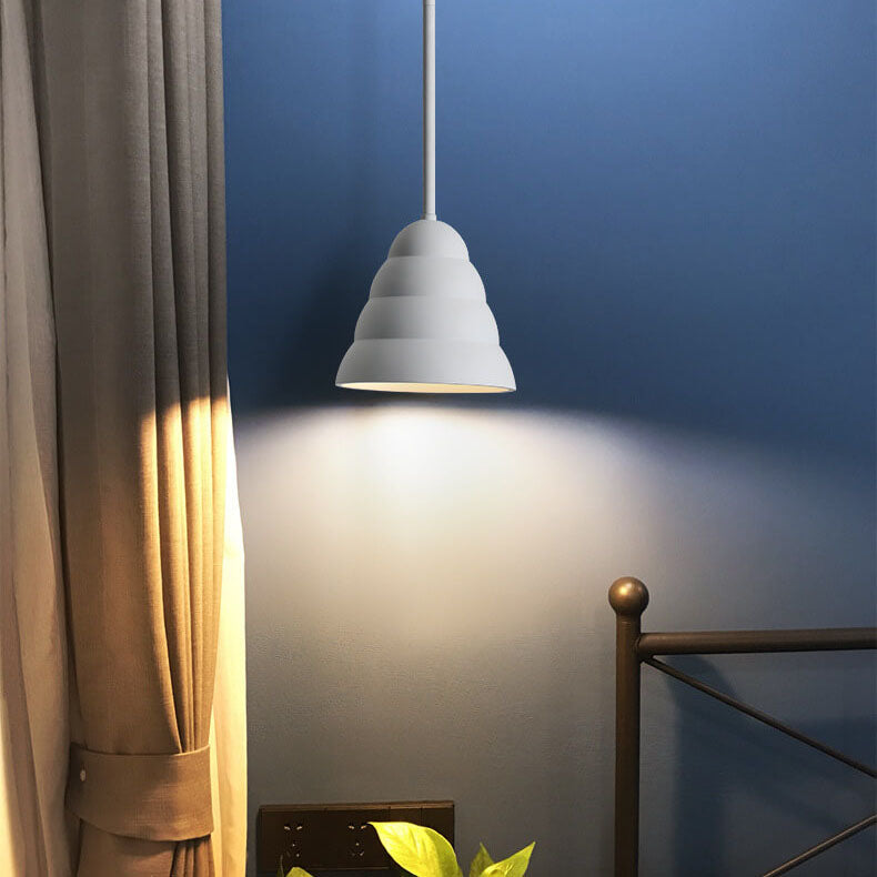 Modern Minimalist Macaron Geometric Metal 1-light Pendant Light BulbSquare