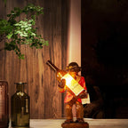 Retro Creative Monkey Resin Wine Bottle 1-Light Decoration Table Lamp Lumendat