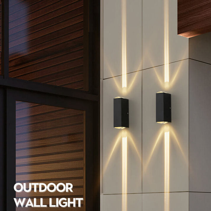 Modern Rectangular LED Outdoor Wall Sconce Lamp Lumendat