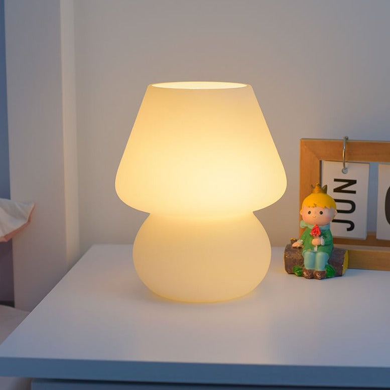 Retro Creative Glass Mushroom 1-Light LED Night Light Table Lamp Lumendat