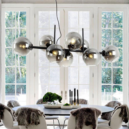 Modern Glass Magic Bean 8-light LED Chandelier