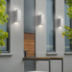 Industrial Cement Square Outdoor 1-Light Waterproof Wall Sconce Lamp Lumendat