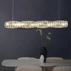 Modern Minimalist Linear Crystal LED Chandelier Lumendat