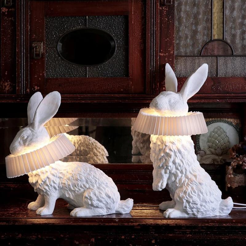 Modern Creative Resin Rabbit LED 1-Light Table Lamp Lumendat