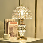 Modern Luxury Crystal Dome Shade 1-Light Table Lamp Lumendat
