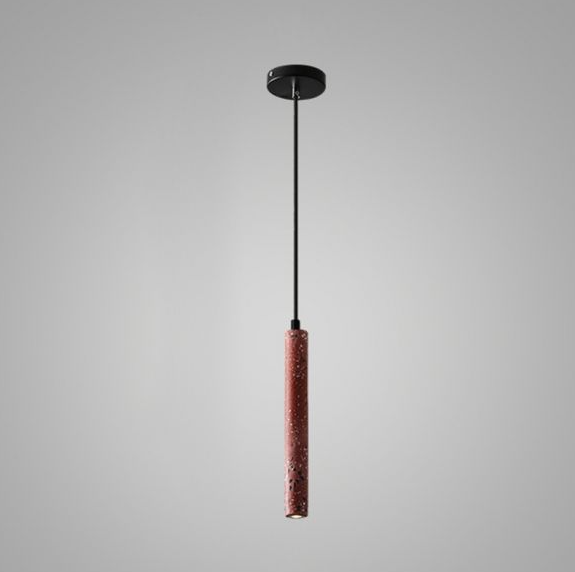Retro Multicolor Cement Long Strip LED Pendant Light BulbSquare