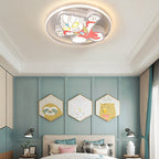 Lumendat Creative Cartoon Ultraman Round LED Flush Mount Ceiling Light Lumendat
