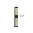 Outdoor Minimalist Rectangular Stainless Steel Acrylic LED Waterproof Wall Sconce Lamp Lumendat