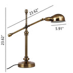 Simple Industrial Iron Eye Protection 1-Light Table Lamp Lumendat