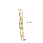 Modern Crystal Light Luxury Spiral Design LED Wall Sconce Lamp Lumendat