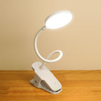 Simple LED Clip Desk Lamp Rechargeable Eye Protection Night Light Lumendat