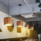 Industrial License Plate Metal Chandelier – 3 or 5 Lights for Living Room Lumendat