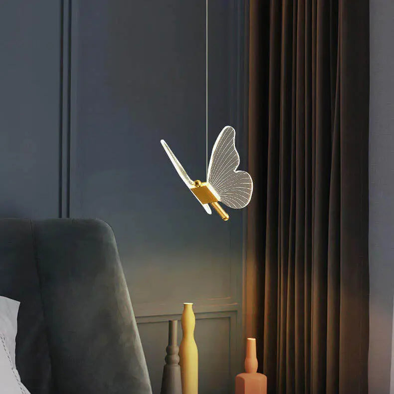 Minimalist Acrylic Butterfly LED Pendant Light modern luxury lighting fixture