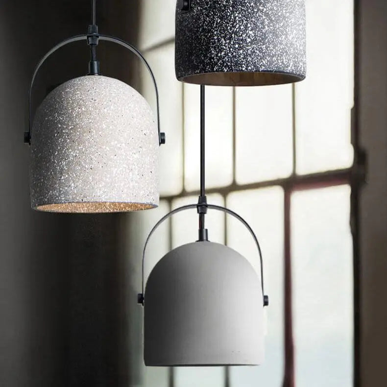 Nordic Creative Cement Cylinder 1-light Pendant Light Lumendat