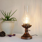 Vintage Antique Kerosene Oil Lamp 1-Light Table Lamp Lumendat