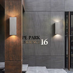 Industrial Cement Square Outdoor 1-Light Waterproof Wall Sconce Lamp Lumendat