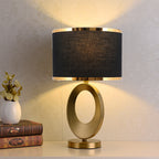 Modern Luxury Fabric Ring Base 1-Light Table Lamp Lumendat